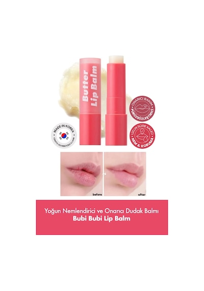 Unpa Yoğun Nemlendirici ve Onarıcı Dudak Nemlendirici UNPA Bubi Bubi Butter Lip Balm