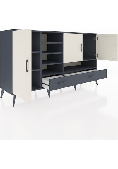 Hyperion Konsol 8 Raflı 2 Çekmeceli 3 Kapaklı 176x44x99 Antrasit- Antrasit-aytaşı/antrasit Hyperion Konsol 8 Raflı 2 Çekmeceli 3 Kapaklı 176x44x99 Antrasit- Antrasit-aytaşı/antrasit