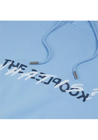 The Kooples Erkek Baskılı Kapüşonlu Mavi Sweatshirt