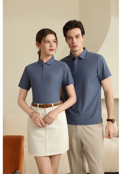 New Performance Premium Polo T-shirt 82% Nylon 18% Spandex Grimsi Mavi
