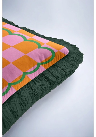 Ekose Geometrik Retro Saçaklı Yastık Kılıfı-dalgalı Boho Pembe Turuncu Siyah Püsküllü Kırlent Kılıfı Serin Ufuk Lime Ekose Geometrik Retro Saçaklı Yastık Kılıfı-dalgalı Boho Pembe Turuncu Siyah Püsküllü Kırlent Kılıfı Serin Ufuk Lime