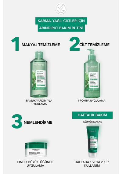Yves Rocher Micellar Makyaj Temizleme Suyu-karma,yağlı, Eğilimli Cilt-pure Menthe Botanik Kompleks 400ml