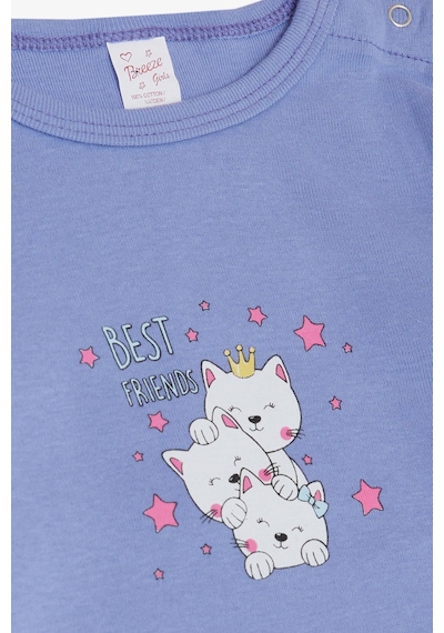 Breeze Kız Bebek Çıtçıtlı Zıbın Body Dostluk Temalı Prenses Kedicikler Baskılı 9 Ay-3 Yaş, Lila-lila Lila Breeze Kız Bebek Çıtçıtlı Zıbın Body Dostluk Temalı Prenses Kedicikler Baskılı 9 Ay-3 Yaş, Lila-lila Lila