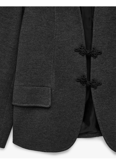 Koton Uzun Kollu Süslü Düğmeli Hakim Yaka Blazer Ceket Napolyon Kapamalı Antrasit 7wak10103ek Koton Uzun Kollu Süslü Düğmeli Hakim Yaka Blazer Ceket Napolyon Kapamalı Antrasit 7wak10103ek