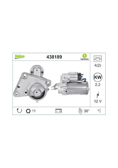 Citroen C-elysee Mars Motoru 1.6 Hdi 2012-2017 Valeo 438189