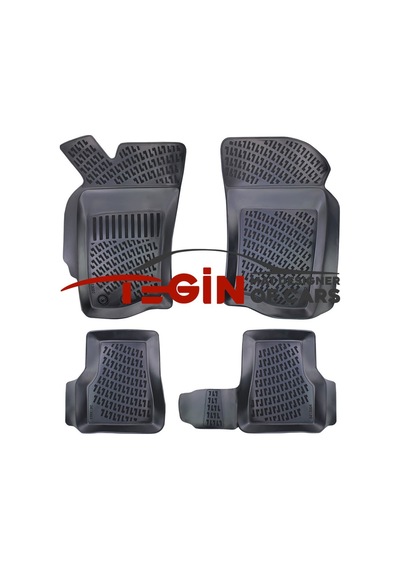Fiat Palio 2013 Geometrik Desenli 3d Havuzlu Oto Paspas Siyah