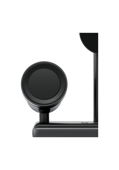 Energea Magaudio 2in1 5w Kablosuz Hoparlörlü Qi2 Destekli 15w Masaüstü Hızlı Şarj Standı - Siyah