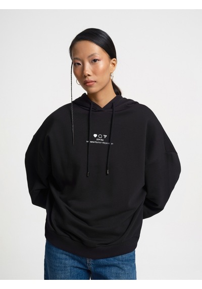 Kadın Sweatshirt Lf2034553 Siyah