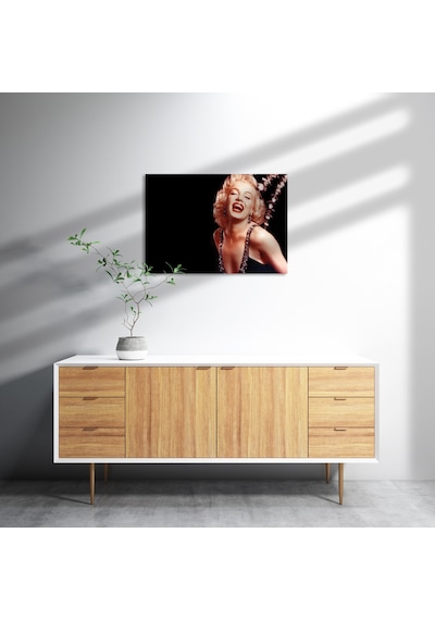 Cakasepetim Marilyn Monroe İçten Kahkaha Ahşap Mdf Tablo