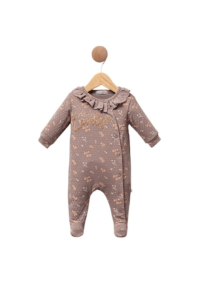 Celira Kahve Patikli Tulum 2 Ay,3 Ay,6 Ay Kız Bebek Kahverengi