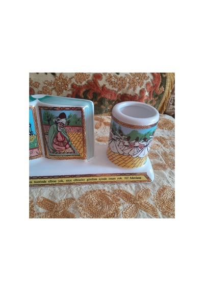 Mevlana Konulu Dekor Gri