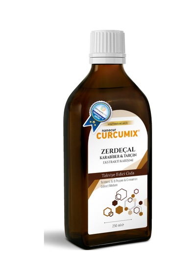 Nanocur Curcumix Zerdeçal - Karabiber - Tarçın Ekstraktı Karışımı 250 ML