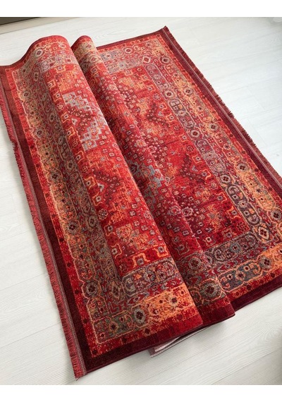 Andromeda Halı Artline Serisi H0190d Salon Oturma Yatak Odası Halısı Kırmızı