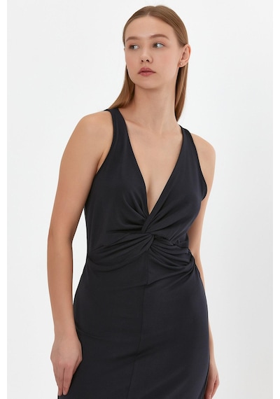 Alexander Gardi Alexandergardı Düğümlü Elbise B22-39201 Antrasit