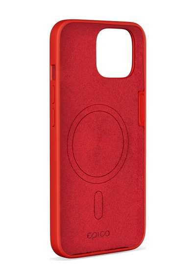 Epico Apple Uyumlu iPhone 15 Plus Mag+ Silikon Kılıf Dark Red Kırmızı