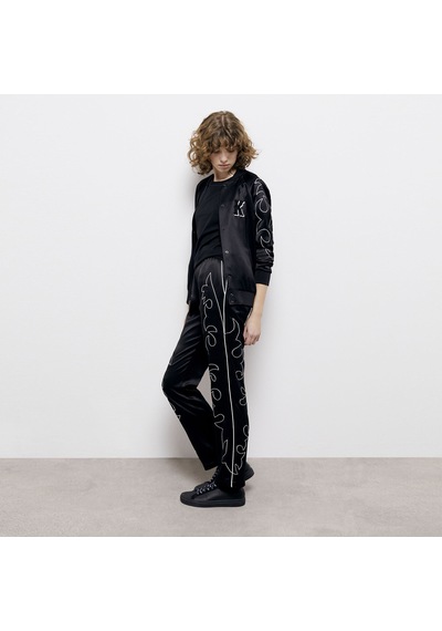 The Kooples Kadın İşlemeli Siyah Pantolon
