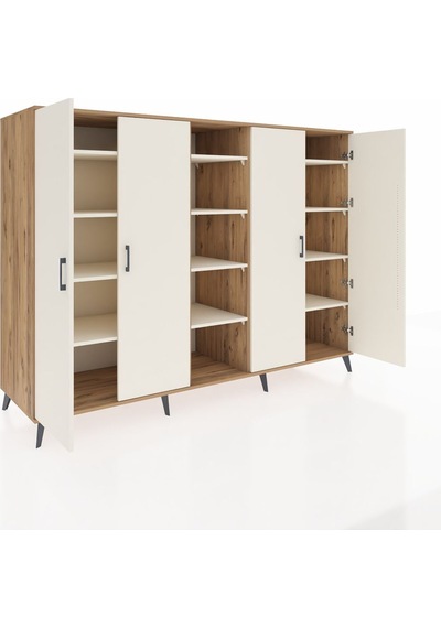 Kronos Dolap 12 Raflı 4 Kapaklı 220x59x163 Çam-aytaşı Aytası - Atlas Çam Kronos Dolap 12 Raflı 4 Kapaklı 220x59x163 Çam-aytaşı Aytası - Atlas Çam
