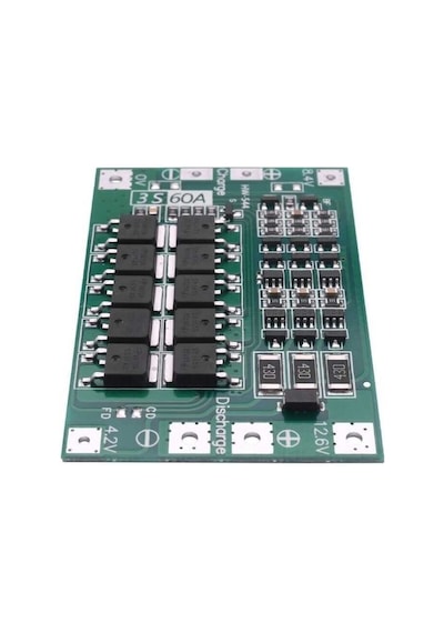 3s 60a Bms 18650 Lityum Batarya Şarj Koruma Devresi Balanslı - 12.6v