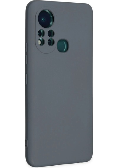 Cosmotex Newface İnfinix Hot 11s Kılıf Nano İçi Kadife Silikon - Gri