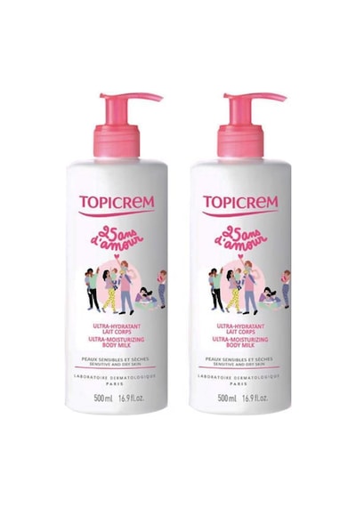 Topicrem Ultra Moisturizing Body Milk 2 x 500 ML