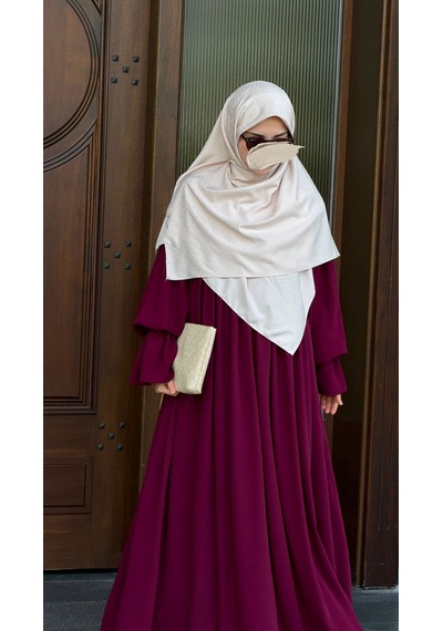 Qalortex Scarf Premium Jakarlı Sare Büyük Boy Eşarp -toz Pembe