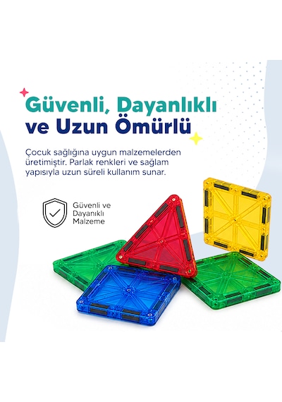 Huggy Manyetik Puzzle 104 Parça Yapı Blokları + 2 Araba