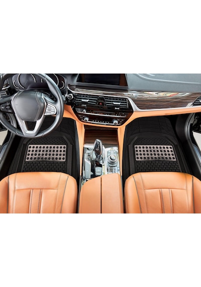 Volvo Xc-60 2011 Model Uyumlu Siyah- Gri Krom Renk Premium Oto Paspas Seti
