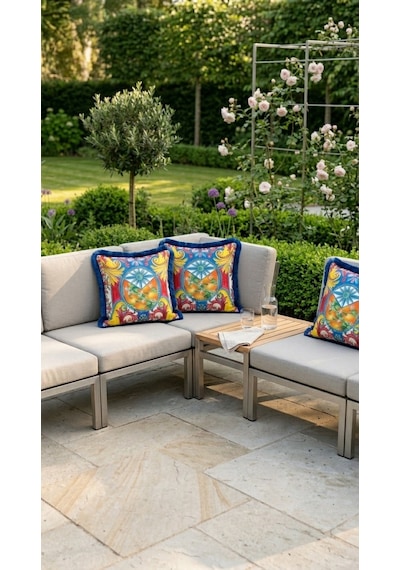 Solea Limoncello Azure Yastık Çok Renkli