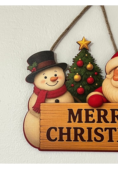 Merry Christmas Kapı Süsü /duvar Dekoru