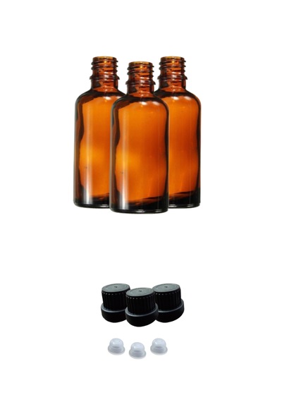 Aropi Amber Cam Şişe Kilitli Kapak-tıpa 100ml 100 Adet