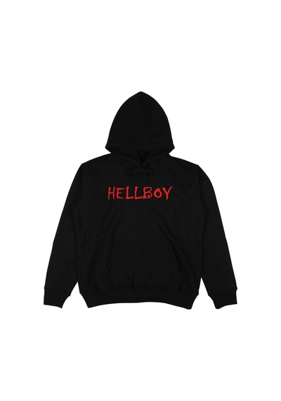Startmore Adrift Hellboy Beyaz Oversize Unisex Kapüşonlu Sweatshirt Hoodie Siyah