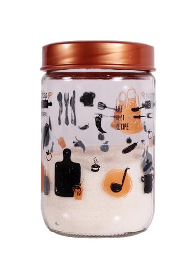 Herevin 139357-810 Desenli Kavanoz Seti 3'lü 425-660-1000 Ml Bakır