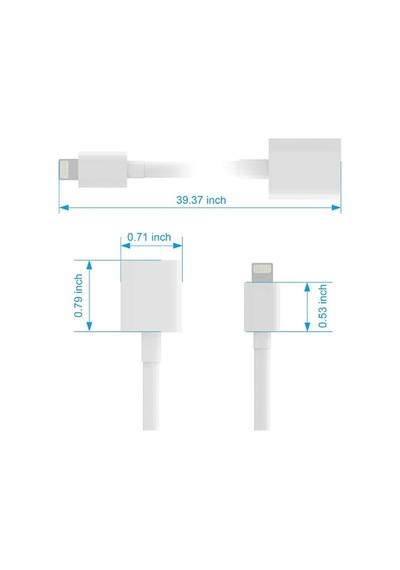 Ally Apple iPhone Uyumlu Lightning Uzatma Kablosu 1 Metre- 5775