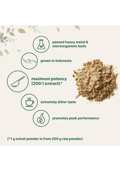 Micro Ingredients Tongkat Ali 200:1 Extract Powder 100 Gr - 200 Servis