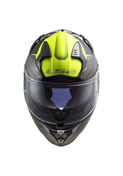 Ls2 Challenger Allert Mat Tıtanıum-neon Sarı Kask