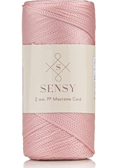 2 Mm - 200 Gr Polyester Makrome Ipi Pembe 230 M Polyester Makrome Ip Supla Ip Ve Çanta Ipliği