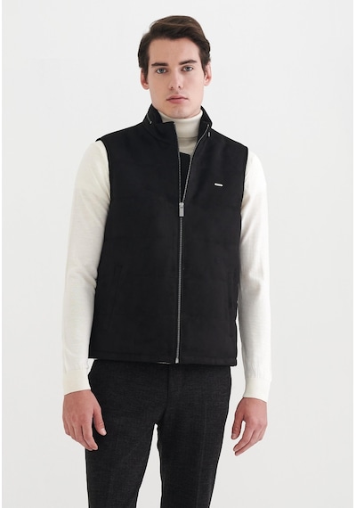 Pierre Cardin Erkek Suni Deri Yelek 001