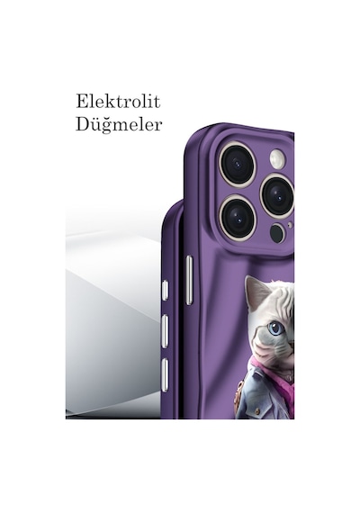 Apple iPhone Uyumlu 14 Pro Kılıf Crew Desenli Kapak - Çiçek Bz8683140686819