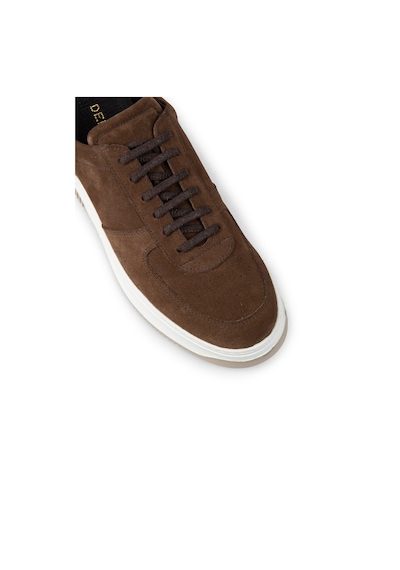 Deery Hakiki Süet Taba Rengi Erkek Sneaker Ayakkabı - 01965mtbae01 Taba