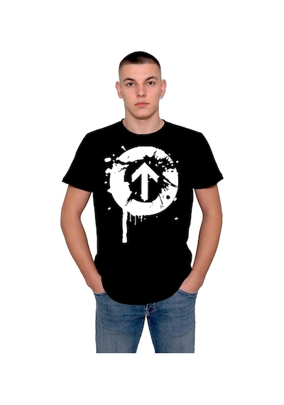Up Down Yukarı Ok Retro İşaret Tişört Unisex T-shirt 001