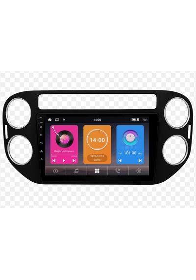 Foxus Wolkswagen Tıguan 2010 Siyah 4gb Ram 64gb Hafıza Android Dokunmatik Ekran Oto Teyp - Carplay Wifi Gps Bluetooth Kamera Destekli Oem Netflix Spotıfy