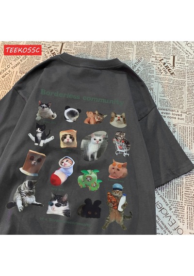 Noıssey Urban Pop Graphic Kadın Tişört Koleksiyonukod 5103 Füme
