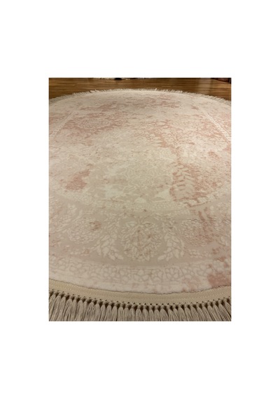 Daphne 10305a 160x230 Pembe Oval Halı Mor