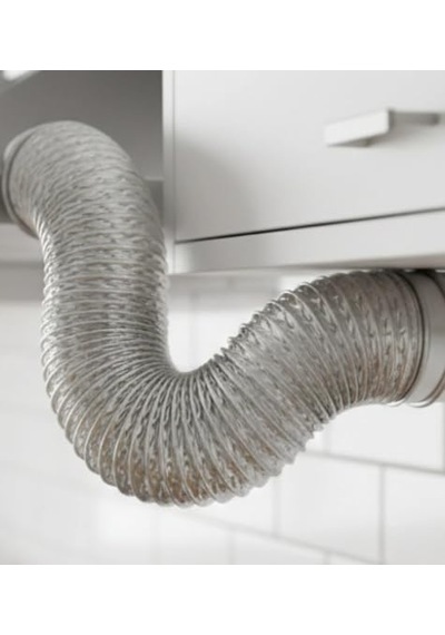 3 Metre 127 Mm Alüminyum Flex Aspiratör Borusu, Isıya Dayanıklı, Esnek Havalandırma Hortumu, Davlumbaz Ve Banyo Fanı Uyumlu