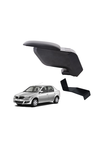 Dacia Logan Sedan 2007 Delmesiz Çelik Ayaklı Siyah Kolçak Kol Dayama