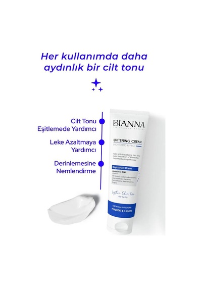 Bianna Whitening Aydınlatıcı Ve Cilt Tonu Eşitleyici Krem 100 ML