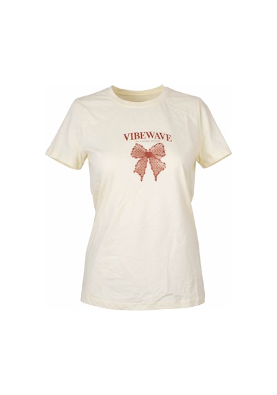 Trender Kurdele Baskılı Sarı Kadın T-shirt 26yl71595005 Sarı