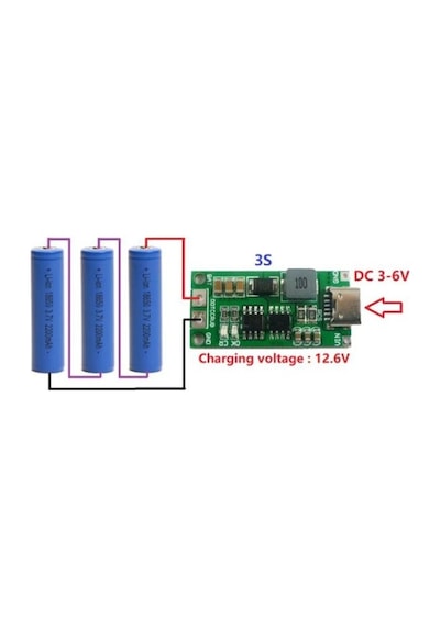3s 12.6v 4a Li-ion & Lipo Pil Şarj Devresi
