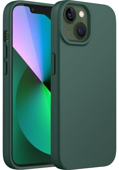 Apple Uyumlu iPhone 13 Mini  Silikon Kılıf - Pastel Renk Tonu Esnek Tam Koruma Kapak - Yeşil