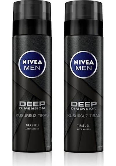 Nivea Men Deep Dimension Kusursuz Tıraş Jeli 2 x 200 ML